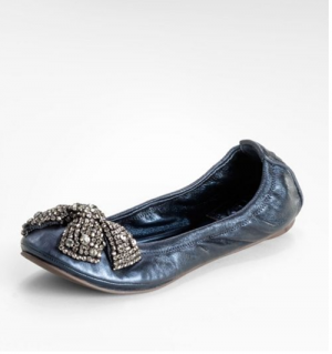Christmas inspired bow sparkle ballet shoes tory burch.png